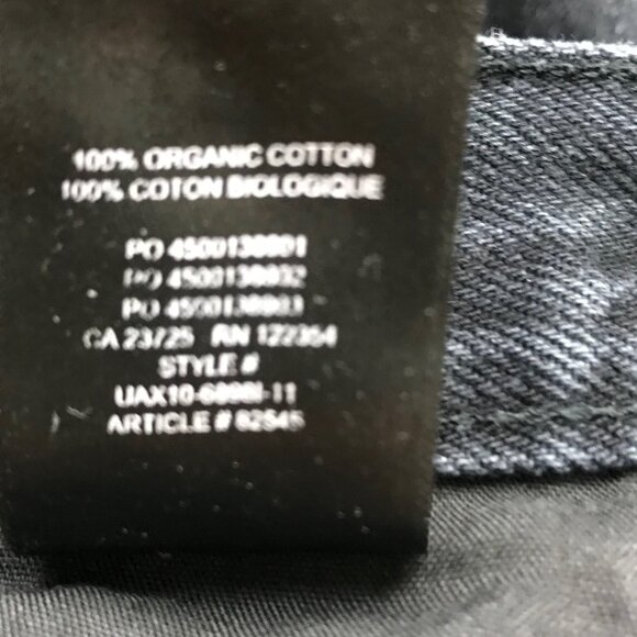 Denim Forum The Coco High Rise  Wide Leg 33L Black Jeans Size 24 - Picture 9 of 9